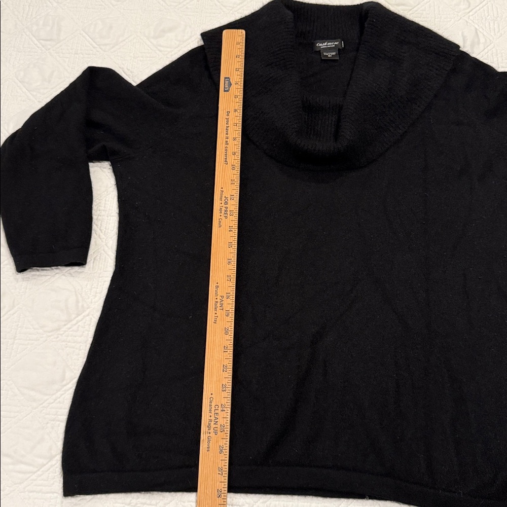 100% Cashmere cowl turtleneck sweater. Lord and Taylor. 3X - Picture 4 of 6